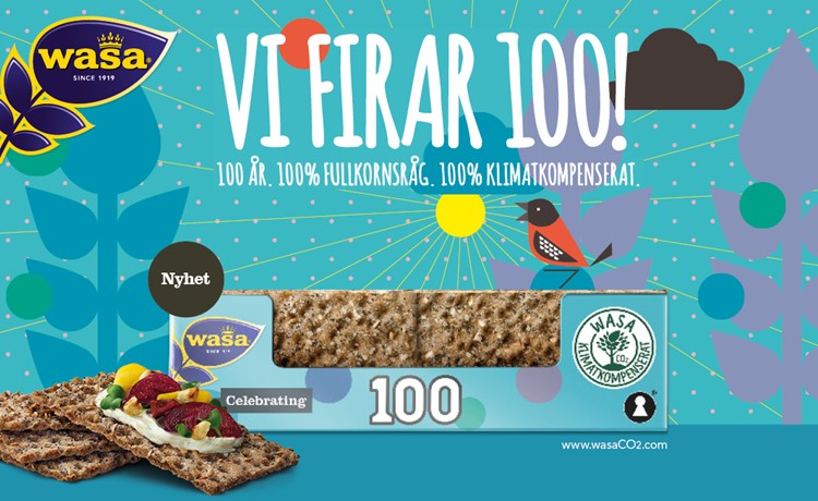 Wasa firar 100 år med jubileumsbröd och miljösatsning